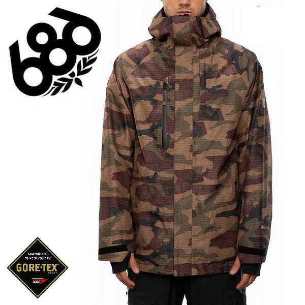 686 Snowboard Wear GORE-TEX Core Jacket Dark Camo Men's 20/21 Six Eight Six  Rokuhachiroku Gore-Tex