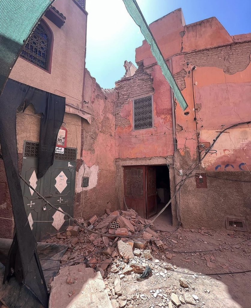 Damage in Marrakech's old medina after September 8th 7.0 magnitude quake