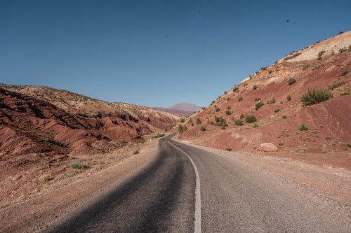 Desert road in Morocco