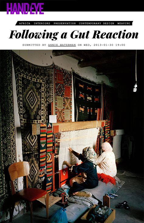 Berber women rug weaving