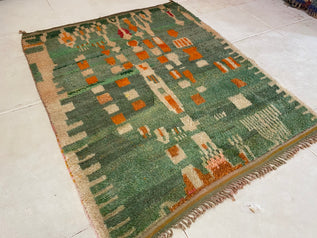 Colorful Moroccan diamond rug