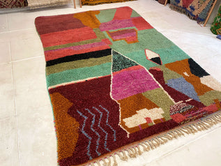 Vintage Moroccan area rug