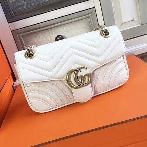 gucci white sling bag