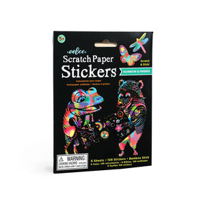 Rainbow & Friends Scratch Paper Stickers - The Tinkering Turtle - Rainbow Scratch Paper