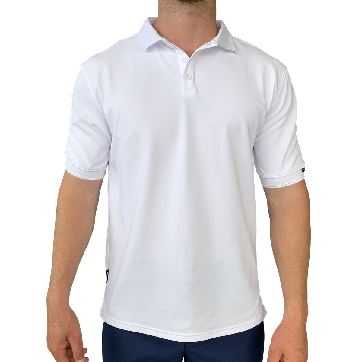 Image of Antibes S/S Tech Polo - White