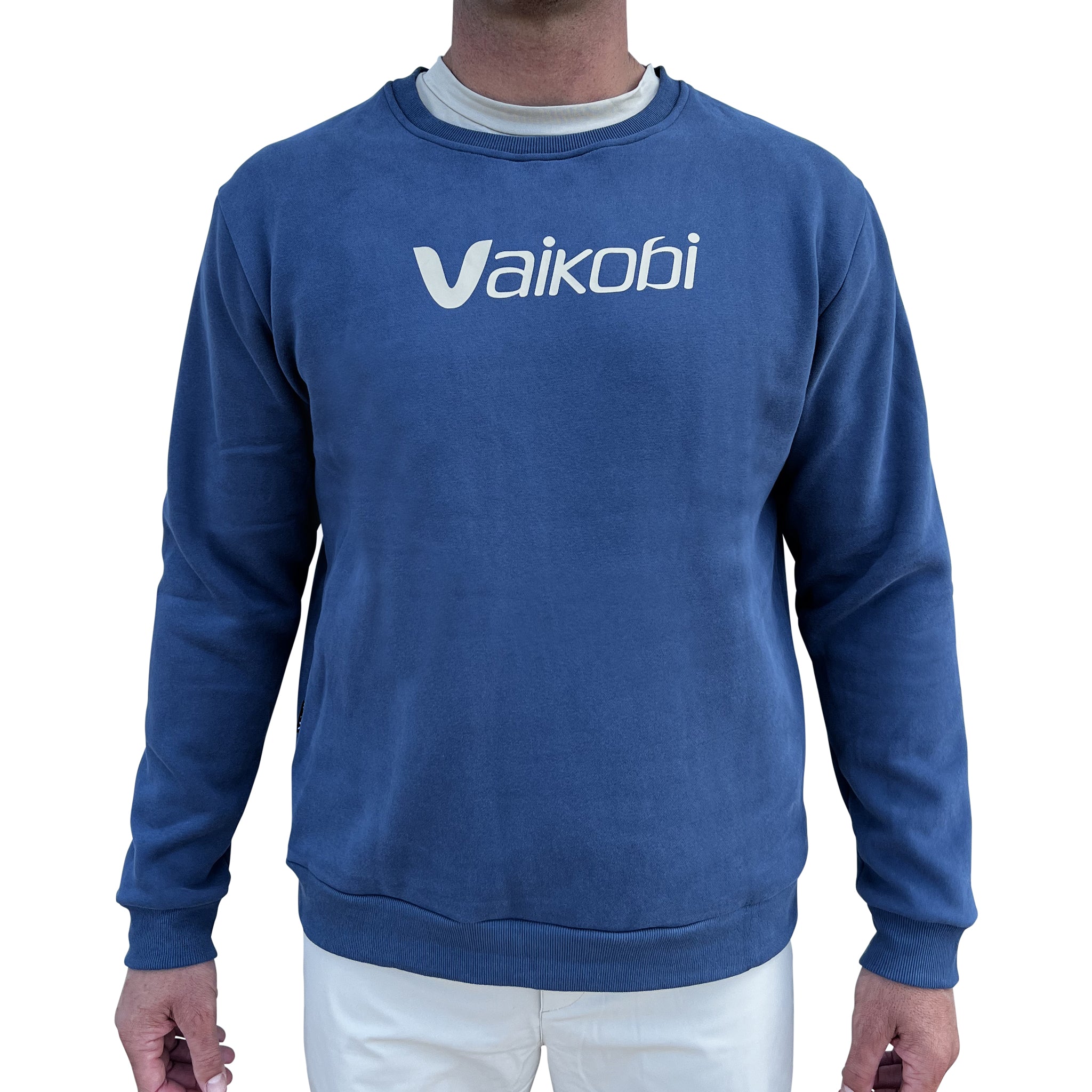 Image of Sorrento Crew Neck Sweater-Vintage Blue