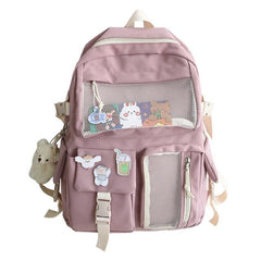 large kawaii school bag ruck sack with lots of pockets laptop sleeve