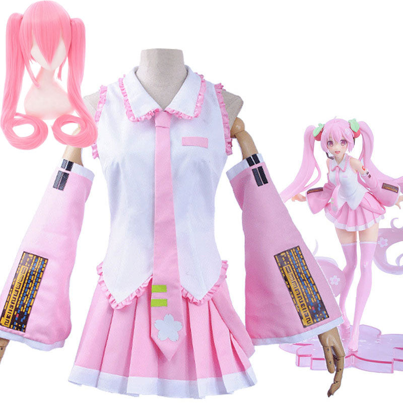 Oshi no Ko Hoshino Ai Cosplay Costume Kawaii Pink Dress Set