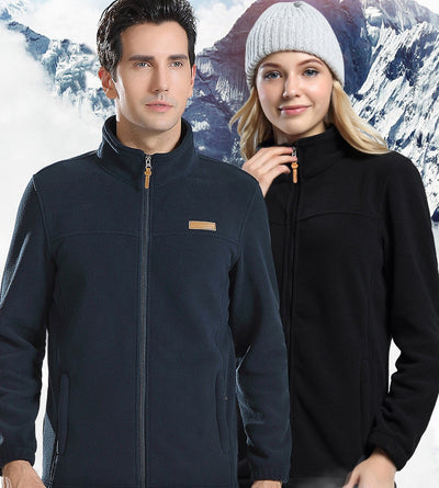 Classic Fit Soft Full-Zip Polar Fleece Jacket For Men and Women