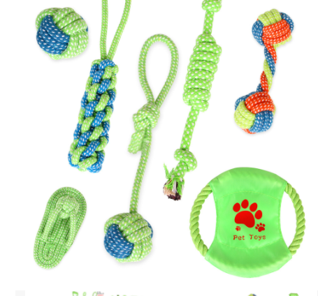 Dog Cotton Rope Toy Molar Toy Set
