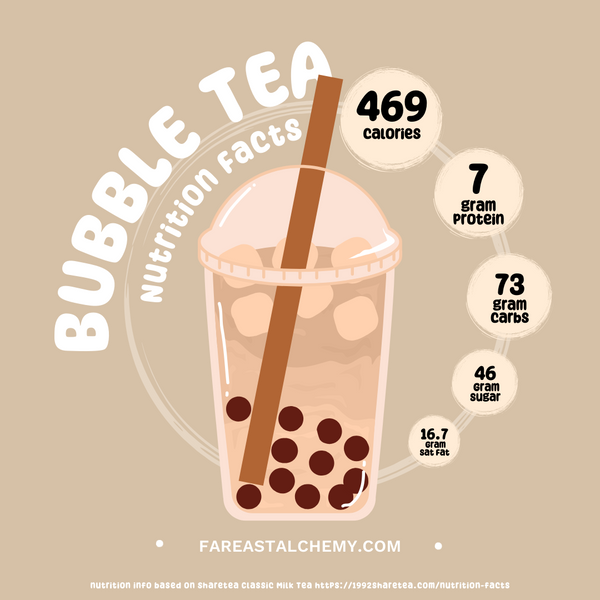 classic milk tea bubble tea nutrition information