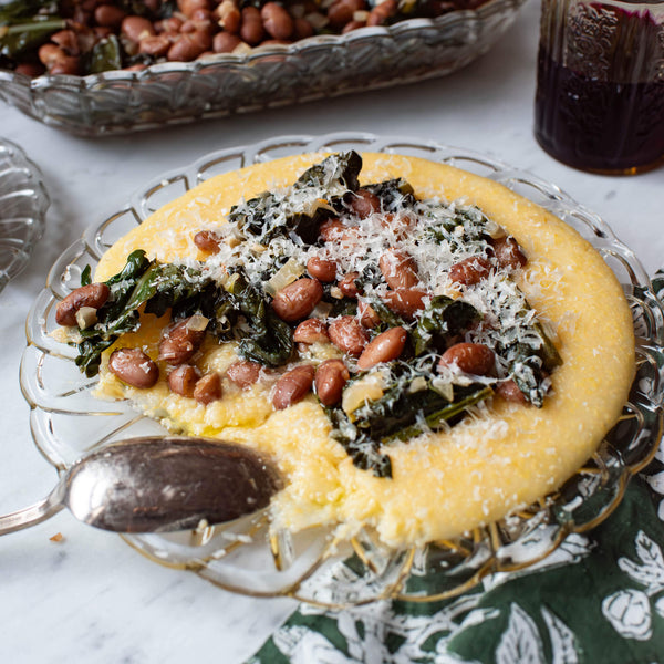 Italian-style beans and greens with Primary Beans Cranberry beans