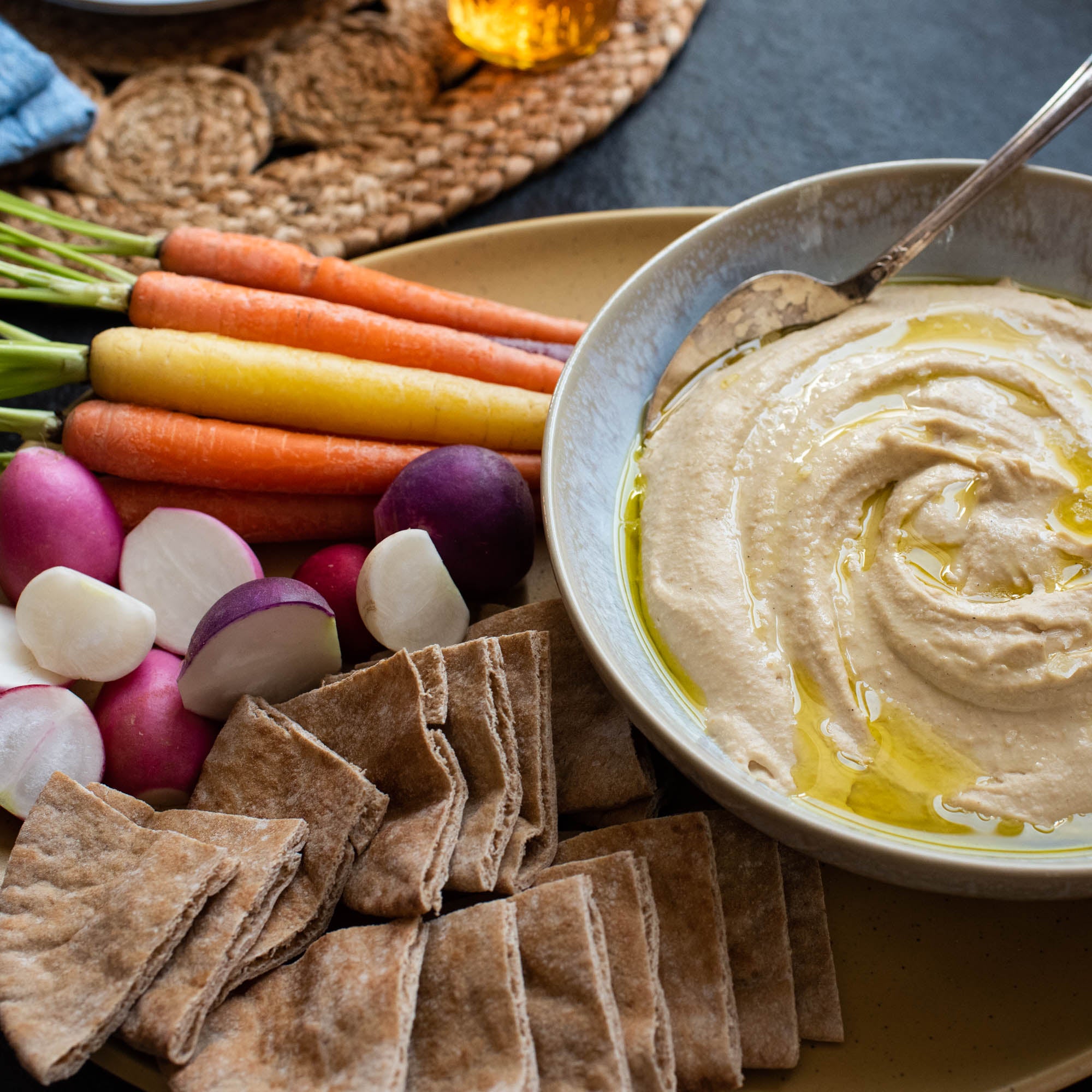 Extra creamy hummus with Primary Beans chickpeas