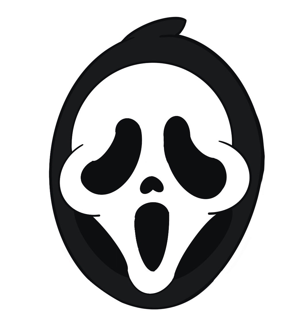 Scream Head Horror Character#N#– PinkyPrintsCo