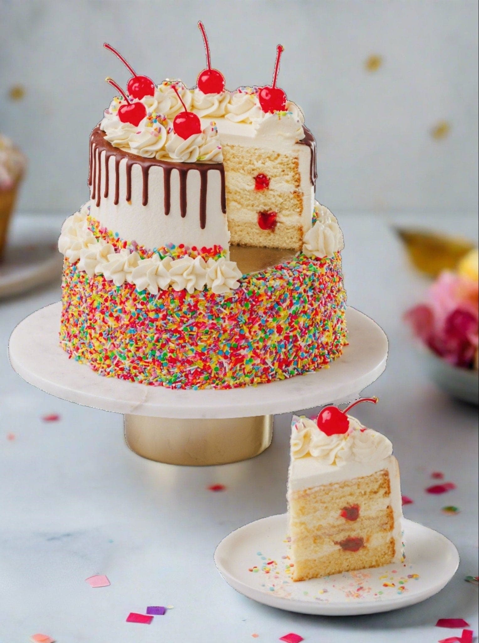 Ice Cream Sundae Cake