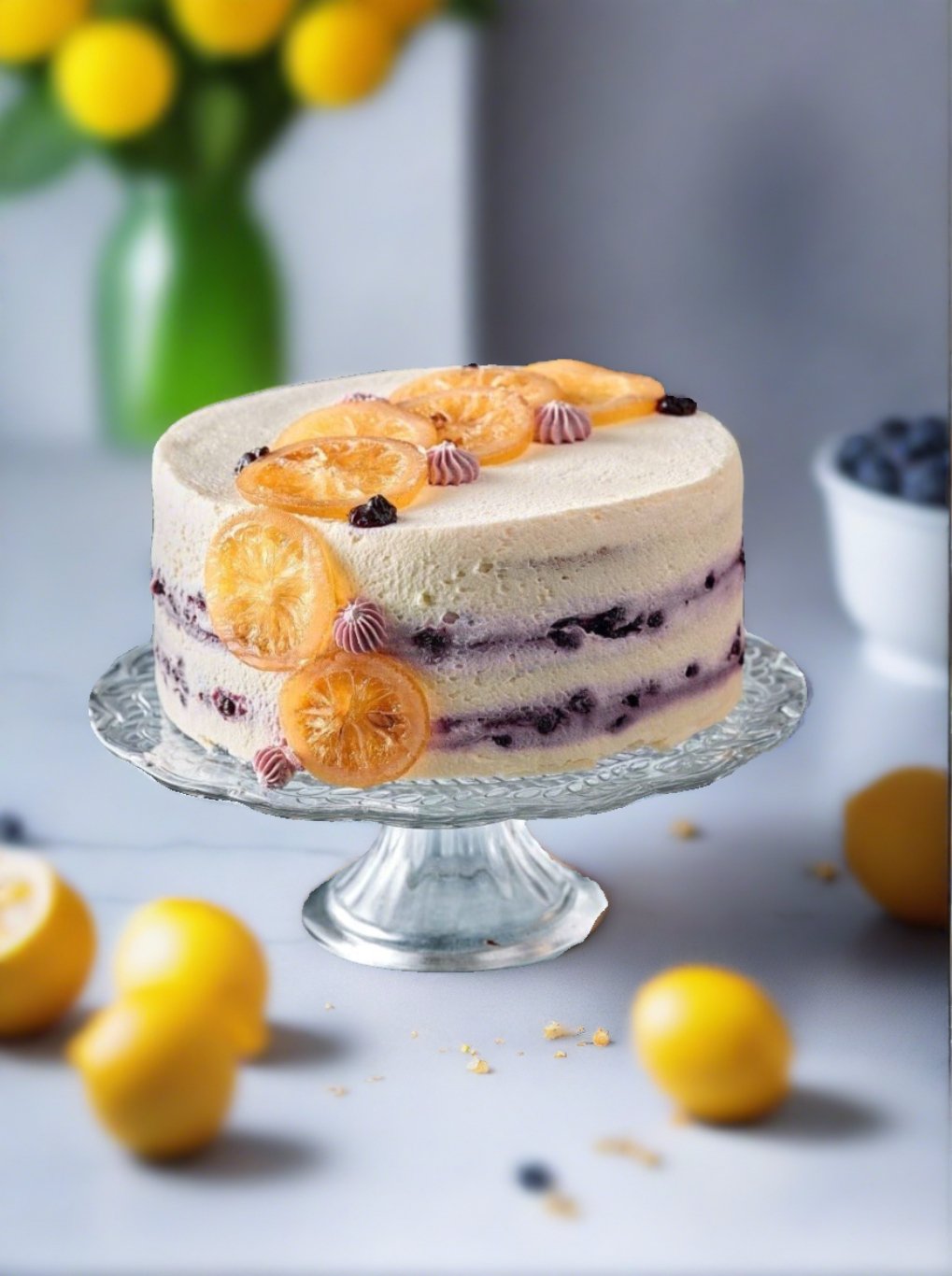 Lemon & Blueberry Dream Cake