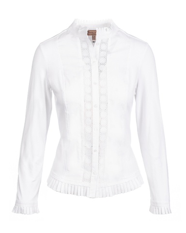 Phoebe White Frill Shirt