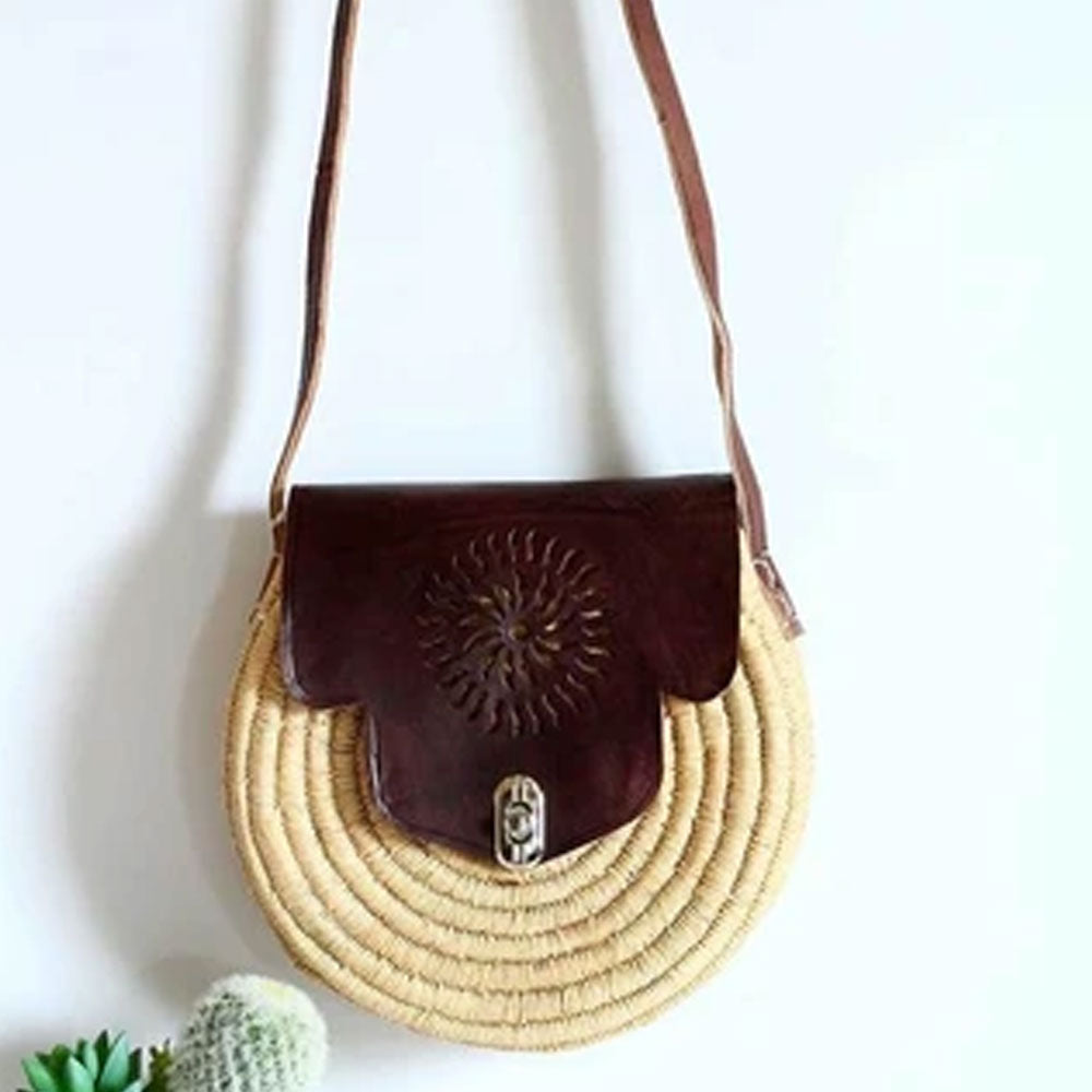 brown raffia