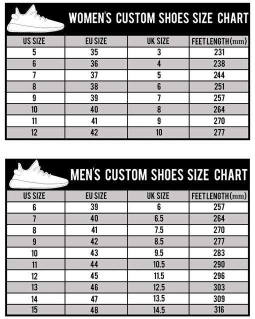 yeezy shoe size