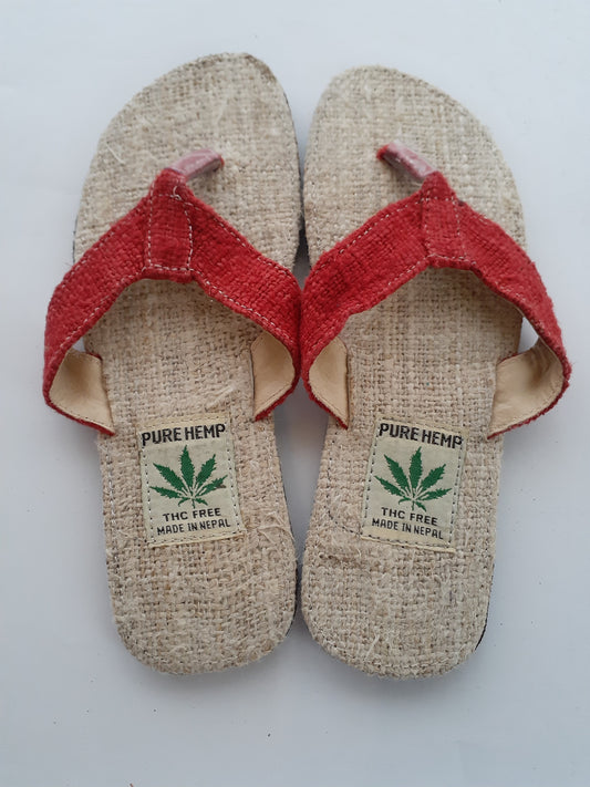 Purple hemp slippers – Kathmandu Crafts