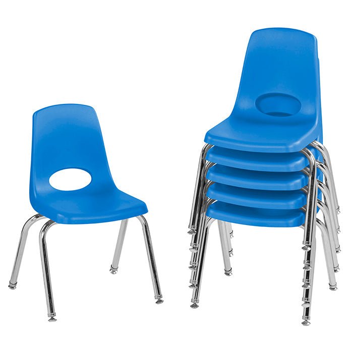 Factory Direct Partners Stackable School Chair with Chrome Legs