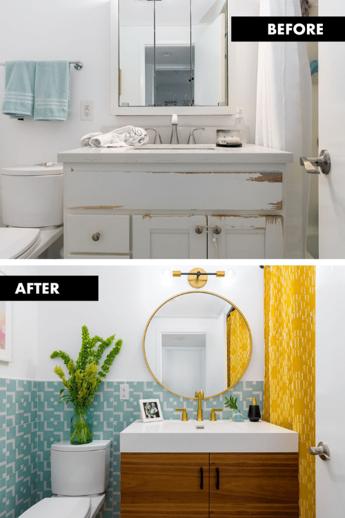 jasmine roth livden tile bathroom before after