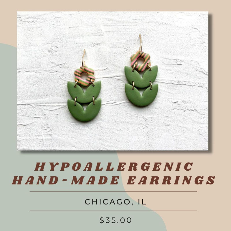 sustainable gift hypoallergenic earrings