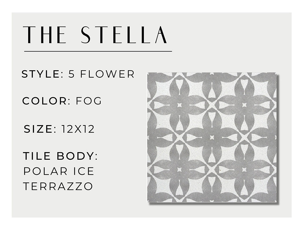 stella 5 flower tile design