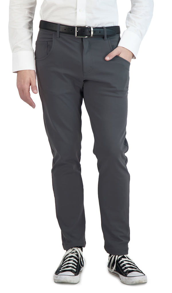 All Day, Everyday Super - Stretch Men's Pants - Business Casual - Grey -  Performance Collection