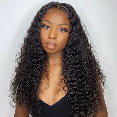 SOFT Loose Deep Wave Hair Frontal Install! (Wiggins Hair) - YouTube