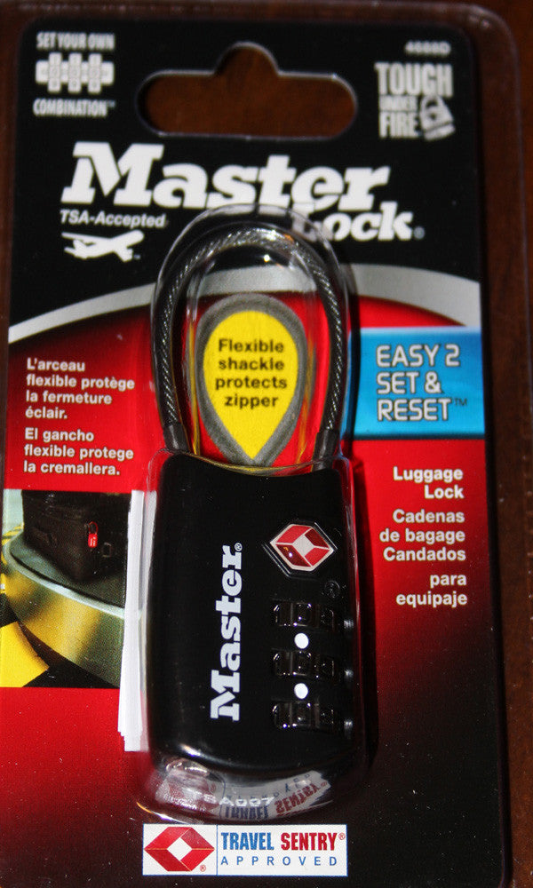 master lock cable luggage lock