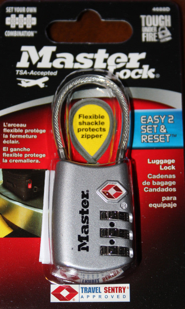 master lock cable luggage lock