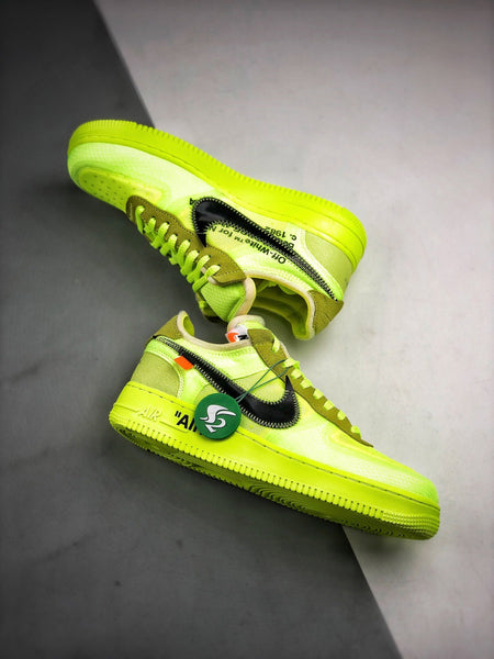 Nike Air Force Low Off-White Volt – TheShoeBase