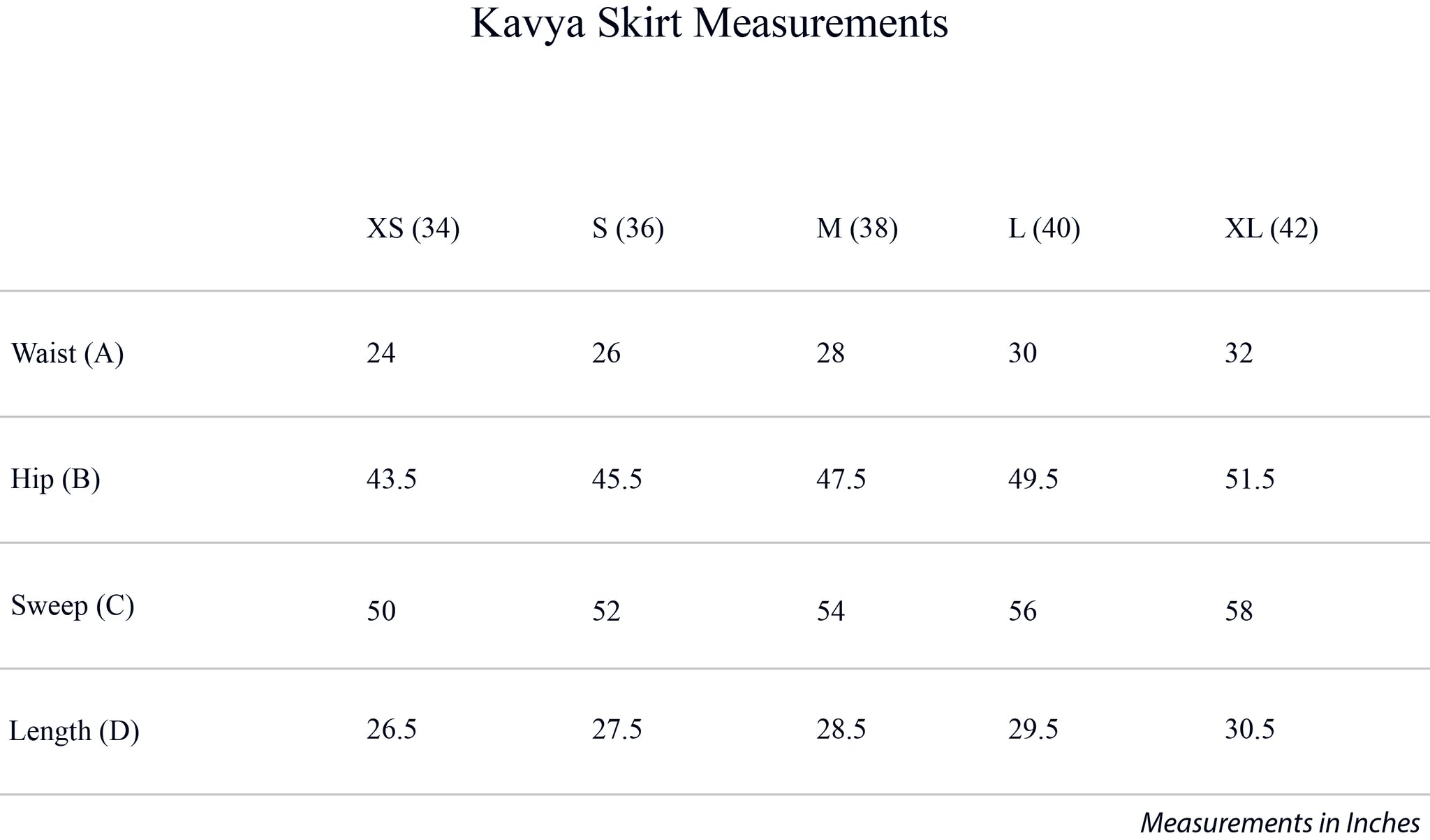 Kavya Skirt