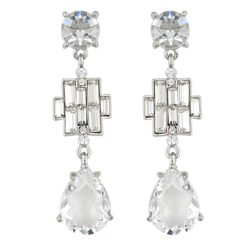 Crystal Art Deco Teardrop Earrings | BUTLER & WILSON – Butler & Wilson