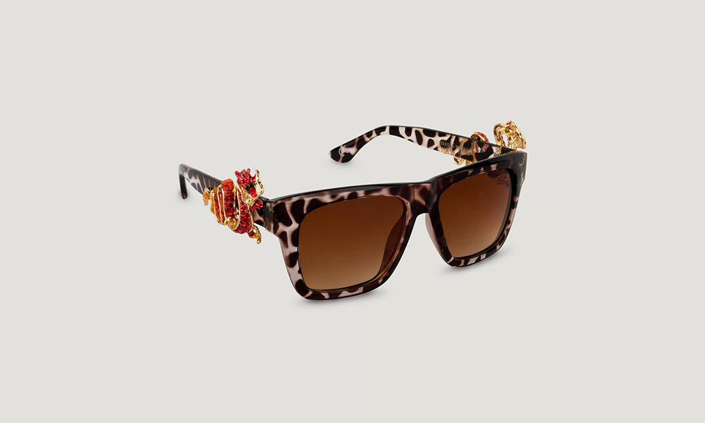 B&W Dragon Sunglasses | Front