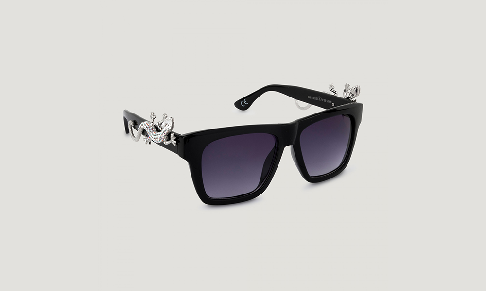 B&W Lizard Sunglasses | Front