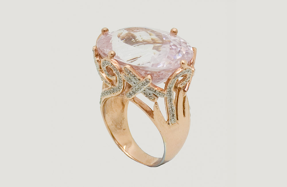 Oval Tourmaline Rose Gold Ring