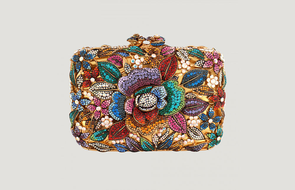 Flower Couture Clutch Bag