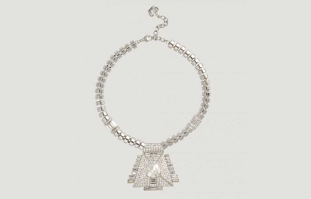 Trapezium Art Deco Chain Necklace