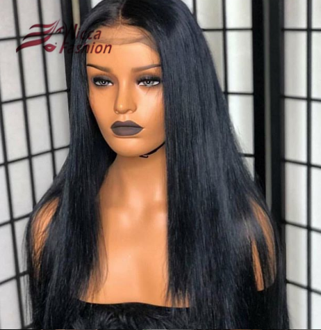 Lace Frontal Wigs Black Hair Half Black Half Blonde Lace Front Wig