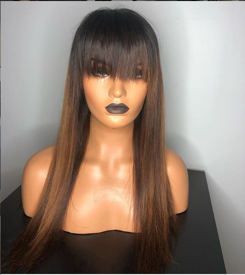 Lace Frontal Wigs Black Hair Half Black And Blonde Wig Dianawigs