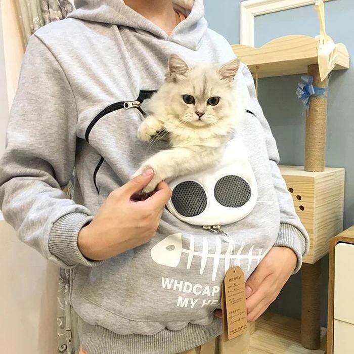 animal pouch sweatshirt
