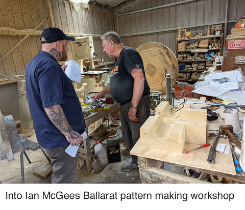 Into Ian McGee's Ballarat pattern making workshop