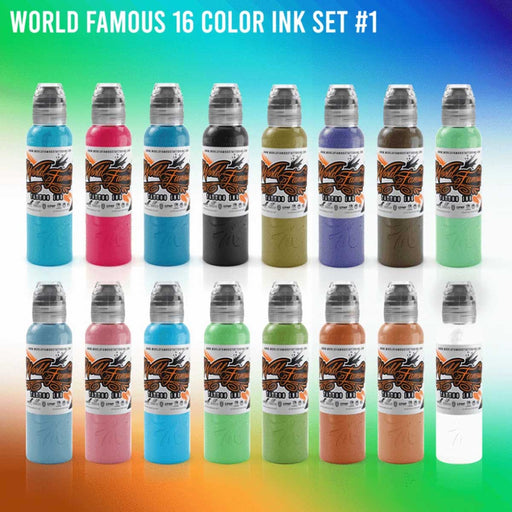 World Famous - Chris Rigoni Shapes & Shadows 12 Bottle Tattoo Ink Set