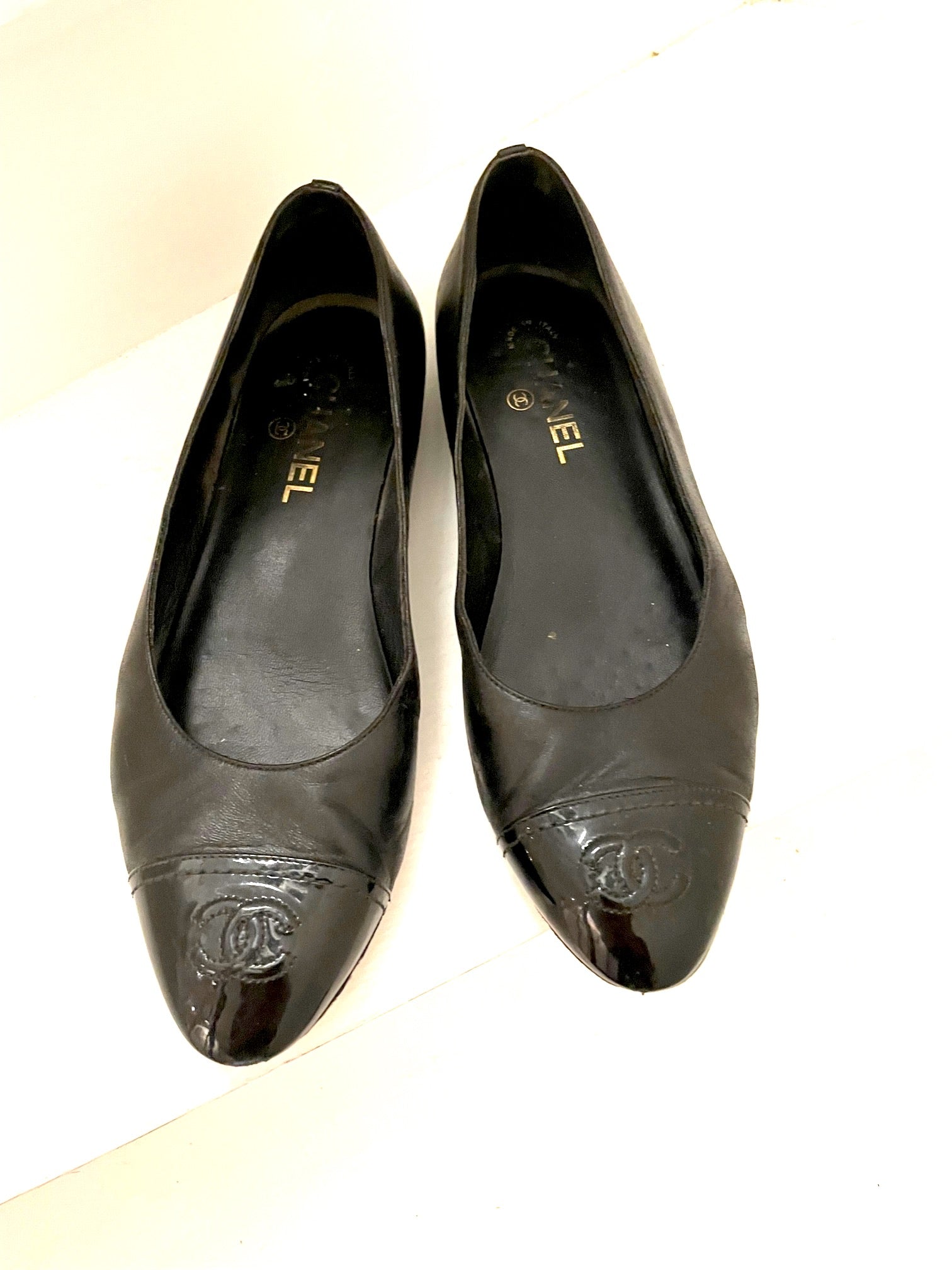 udtryk Tårer lustre Chanel sorte ballerina sko – Fashionistas