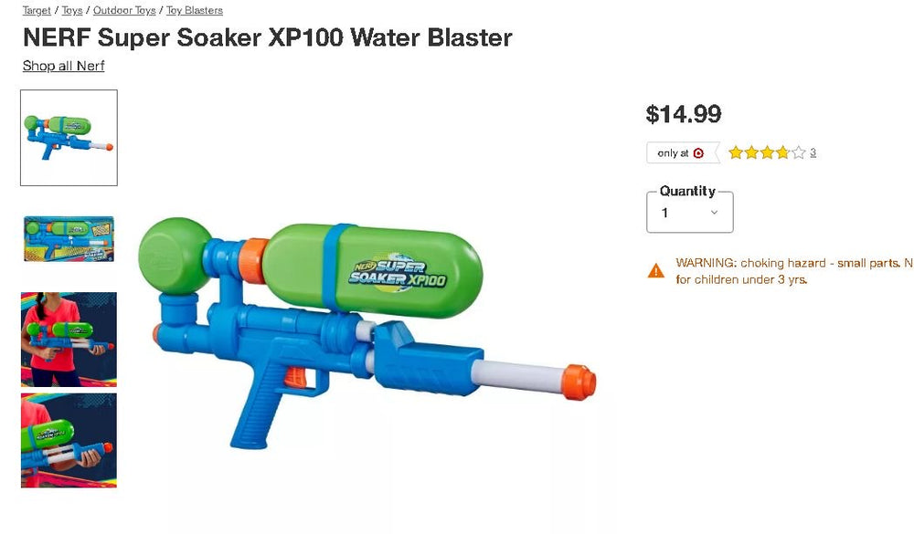 Nerf Super Soaker Xp100 Water Blaster Megastore Ouaga