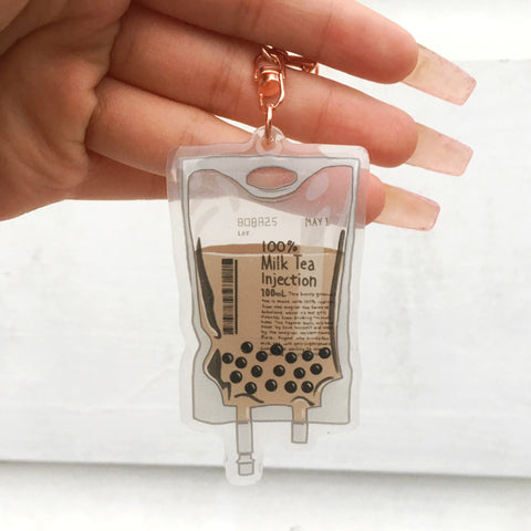 Featured image of post Bubble Tea Boba Keychain Bubble tea starts with a tea base that s combined with milk or fruit flavoring and then poured over dark pearls