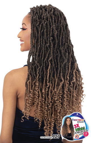 Freetress Synthetic Braid - 2X INDIE DISTRESSED LOC 26 INCH (1 Jet Black) :  : Beauty & Personal Care