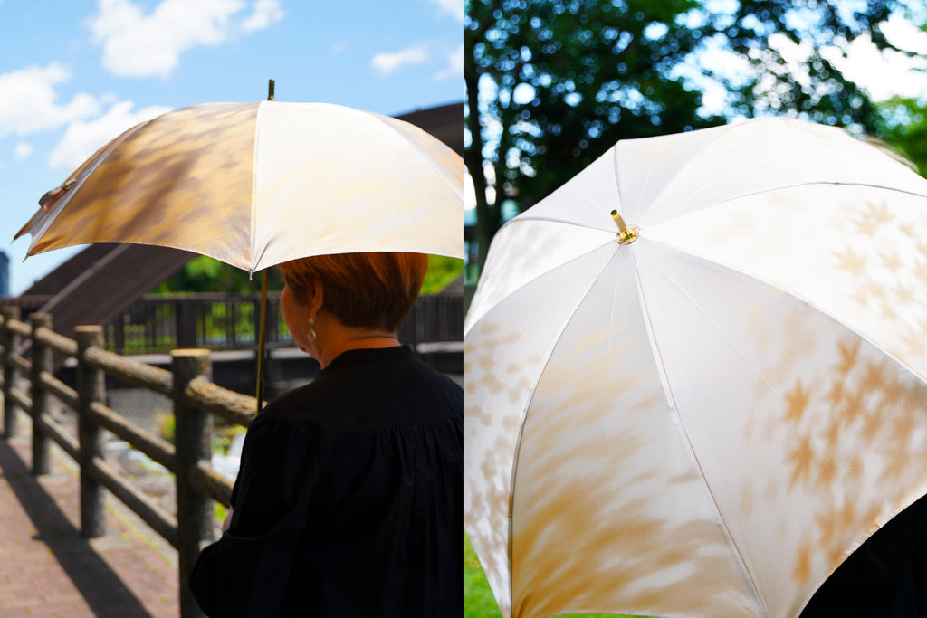 黄色の日傘